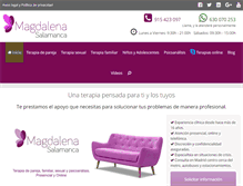 Tablet Screenshot of magdalenasalamanca.com